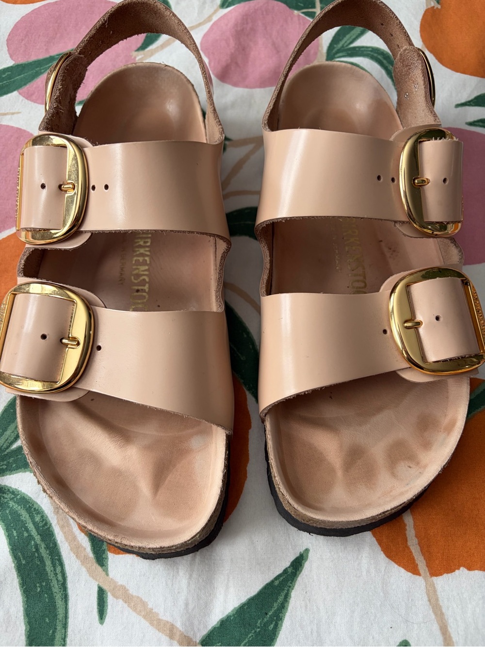 Birkenstock Women’s Milano Big Buckle Leather Sandals